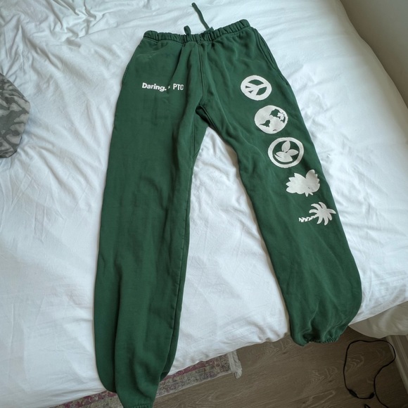 PTC X DARING sweatpants collab palm tree crew green - Picture 2 of 8